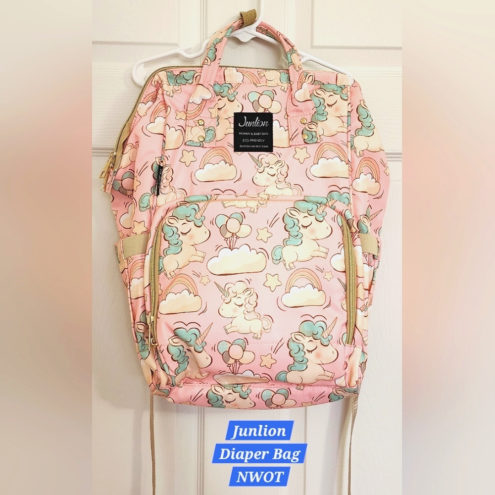 Pink Unicorn Diaper Bag